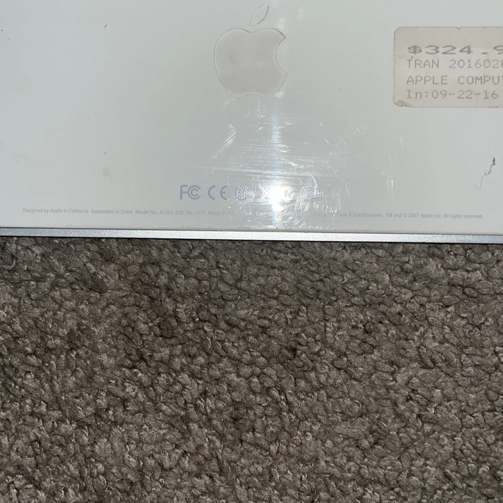 Apple White Keyboard & Mouse
